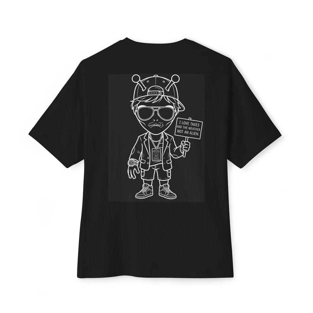 "Not An Alien" Unisex Heavyweight Streetwear Graphic Tee