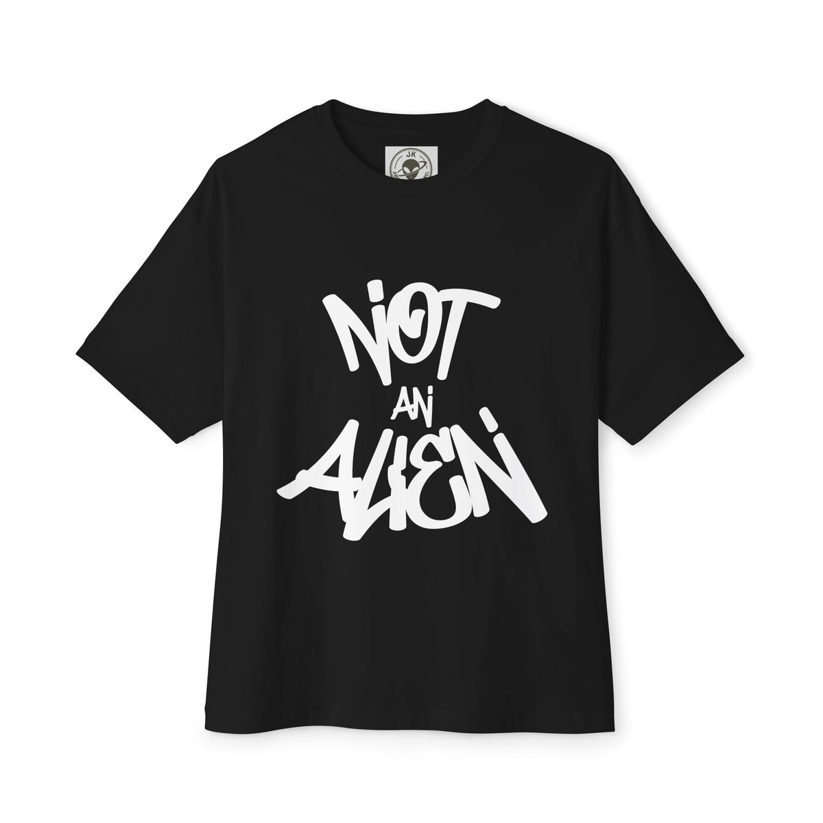 "Not An Alien" Unisex Heavyweight Streetwear Graphic Tee