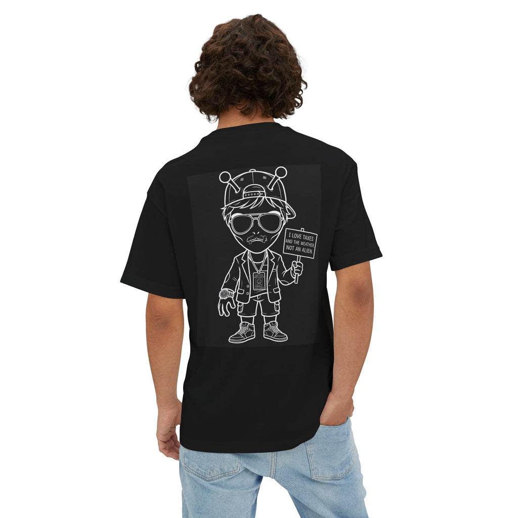 "Not An Alien" Unisex Heavyweight Streetwear Graphic Tee