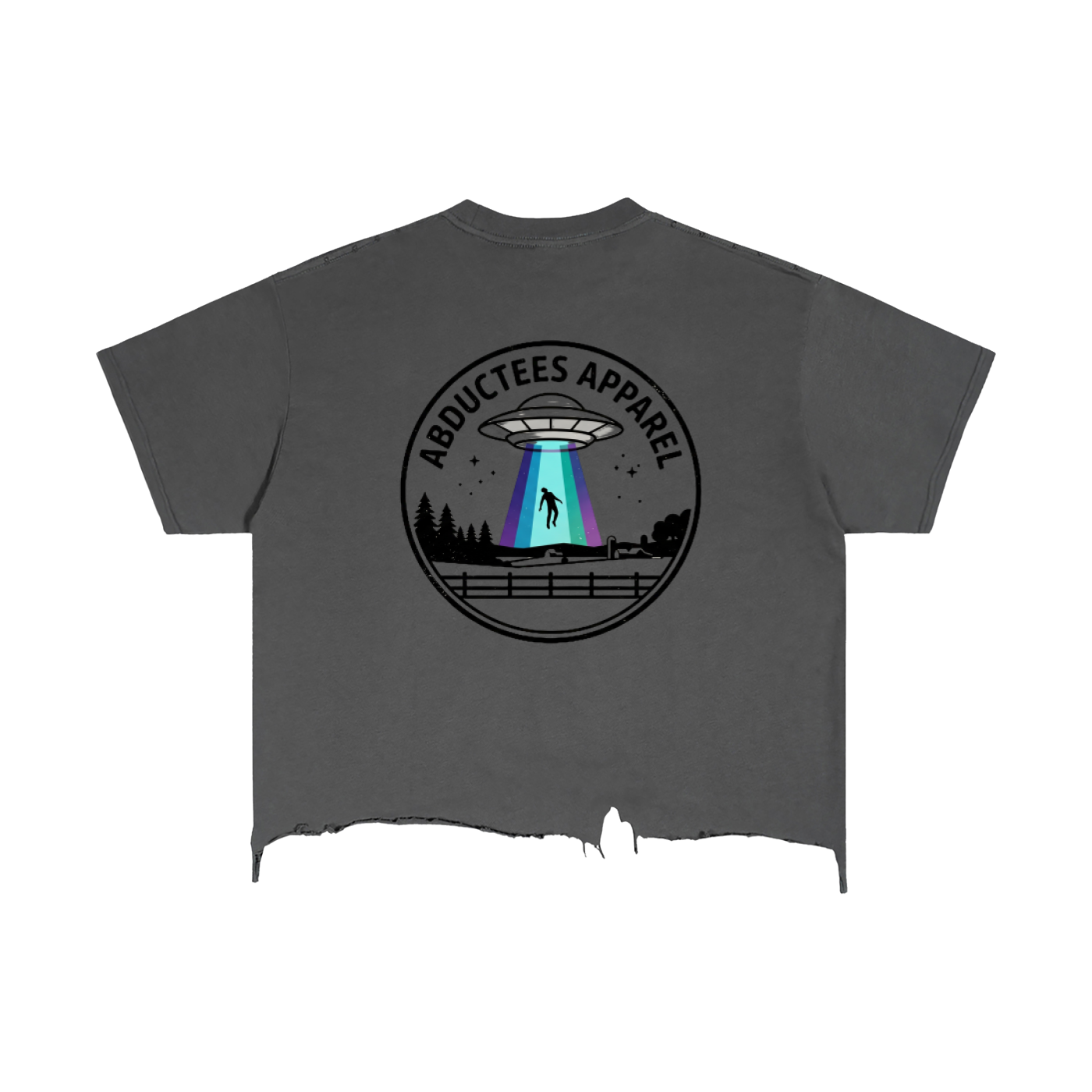 Vintage Wash Boxy Distressed Hem T-Shirt