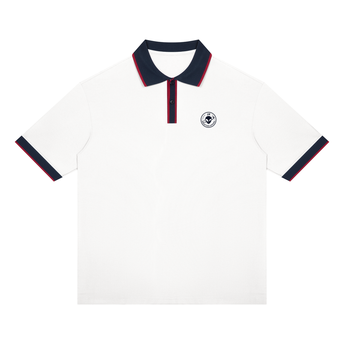 Unisex Color Block Polo Shirt