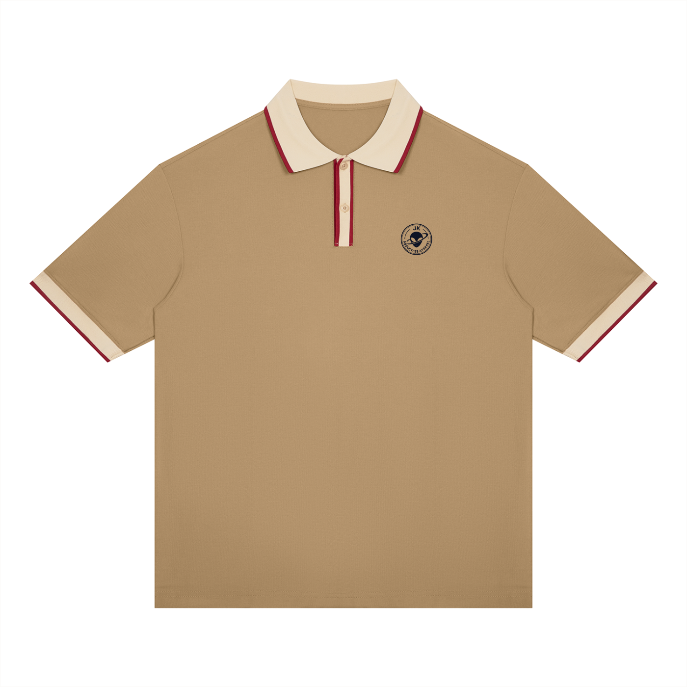 Unisex Color Block Polo Shirt