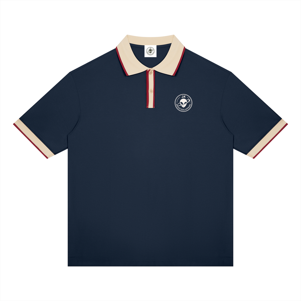 Unisex Color Block Polo Shirt