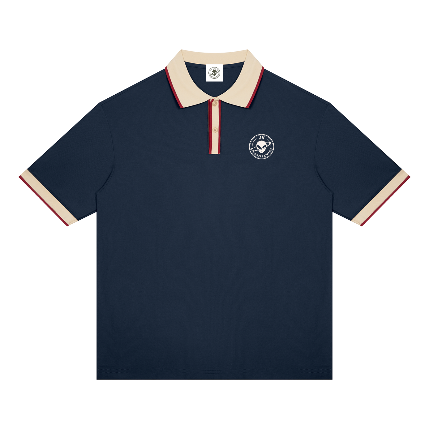 Unisex Color Block Polo Shirt